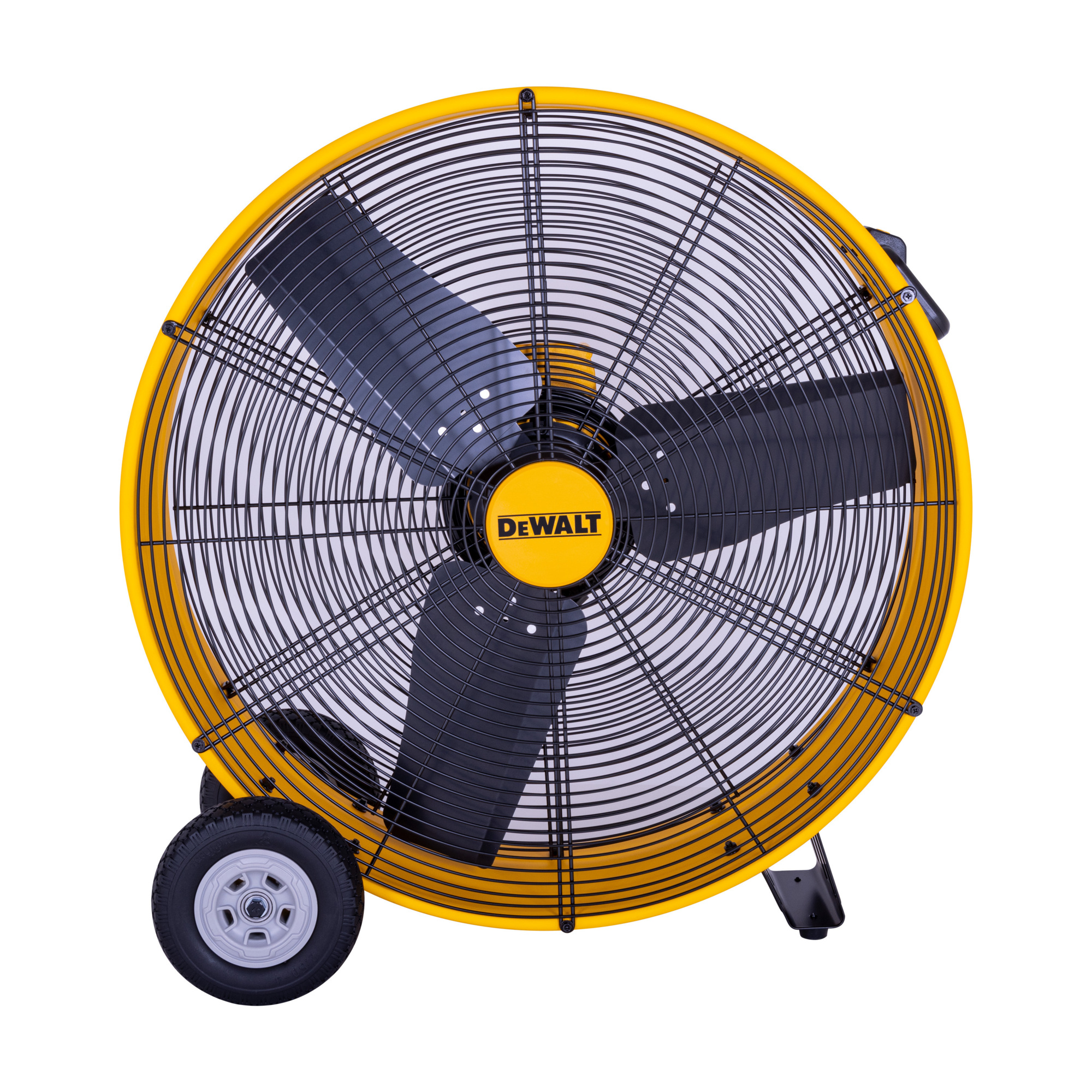 DEWALT, 30in. Yellow 3 Speed Drum Fan, Fan Diameter 30 in, Air Delivery 8000 cfm, Volts 120 Model# DXF3080